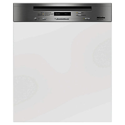 Miele G6410 SCi Semi-Integrated Dishwasher, Clean Steel Miele G6410 SCi Semi-Integrated Dishwasher, Clean Steel